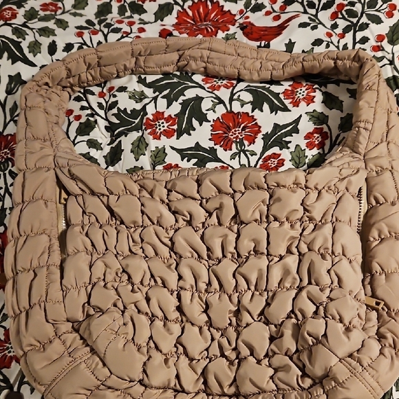 Do everything in love Handbags - Do Everything in Love Tan Quilted Shoulder Bag